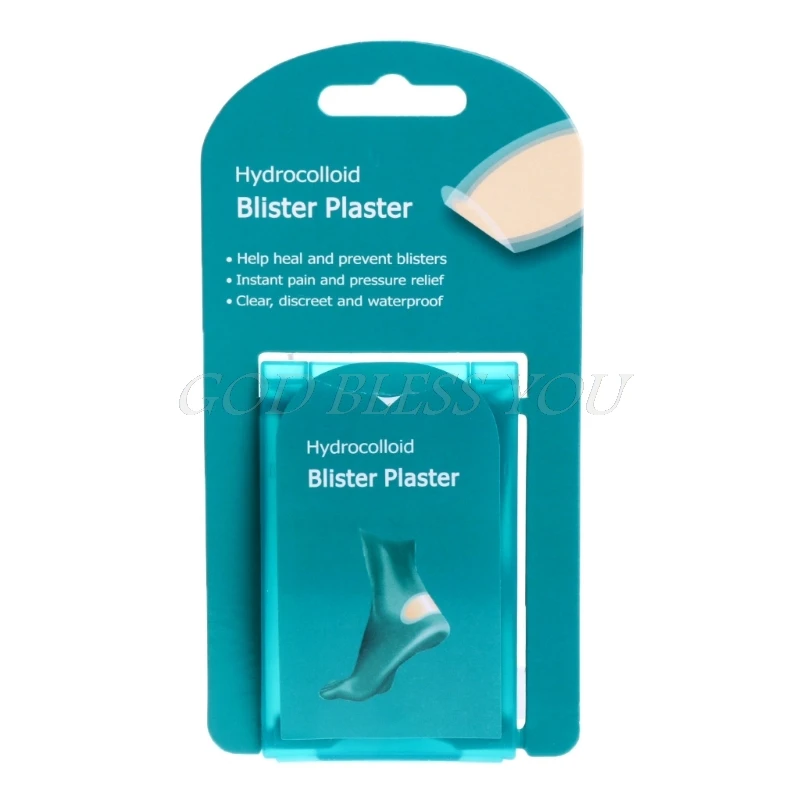 

OOTDTY 4Pcs Foot Care Skin Hydrocolloid Relief Plaster Blister Patch Heel Protector Foot Care Tool New