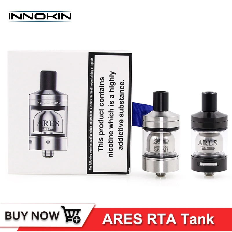 

Original Innokin Ares MTL RTA tank 4ml 24mm Slide top filling designed by P.Busardo Vapingreek E-cigarette atomizer