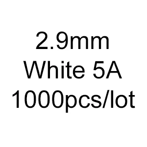 Горячая Распродажа 1000 шт 0,8-3,0 мм 5A Круглый Европейский звездчатый CZ свободный Синтетический Белый кубический цирконий камень для ювелирных изделий - Цвет: 2.9mm-5A-1000pcs