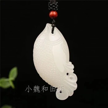 

Xinjiang Hetian jade geomancy Fish Pendant