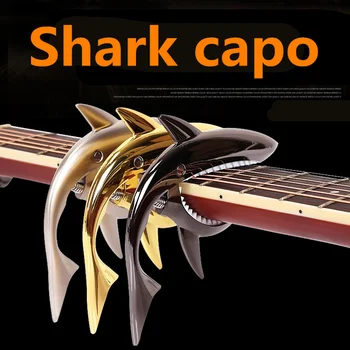

Guitar Capo Small Shark Acoustic Ukulele Aroma Clip Guitar Exclusive Zinc Alloy Material Parts Accessories Musical Instrument
