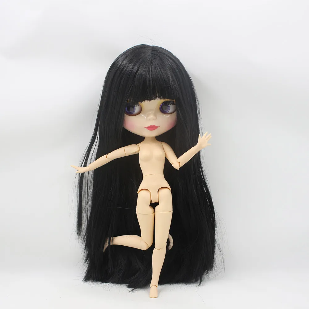 Ледяная Обнаженная фабрика Blyth кукла серии No. BL9601 черные волосы белая кожа 1/6 суставное тело Нео