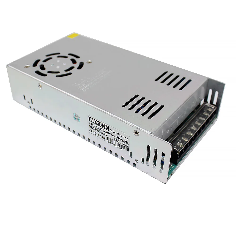 

24V 15A 360W Switch Power Supply Driver 220V/110V Reprap Prusa I3 Adapter FOR 3D Printer