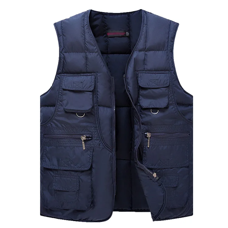 2018 autumn and winter Down vests men warm loose vest pocketin Vests