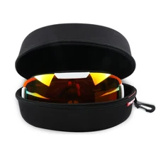 Портативный эва лыжные защитные очки футляр для солнцезащитных очков переносный на молнии жесткий водонепроницаемый черный держатель коробки с пряжкой крюк