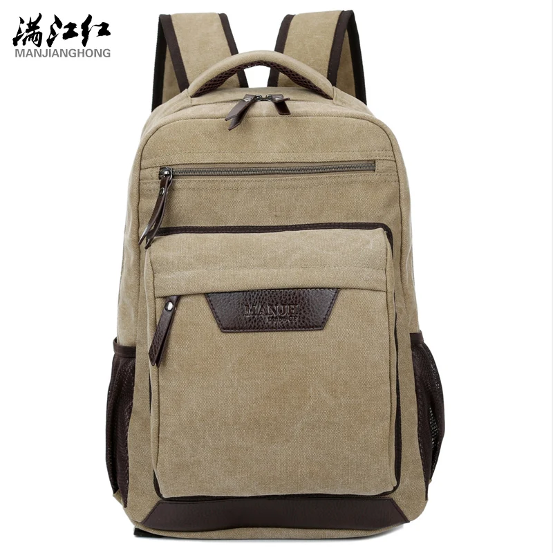 

Manjinghong Brand National Canvas Men Backpack Male Backpack for Boys Students Casual Travel Backpack for Laptop 1323
