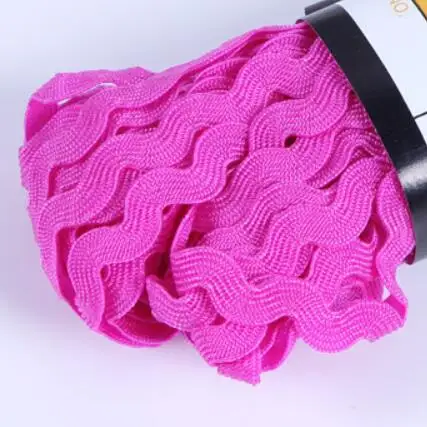 5 мм 15 ярдов/лот зигзаг кружева Ric rac RibbonRibbon ленты DIY ручной работы лоскутное ремесло украшения низкая стоимость обработки - Цвет: 09 15YARD