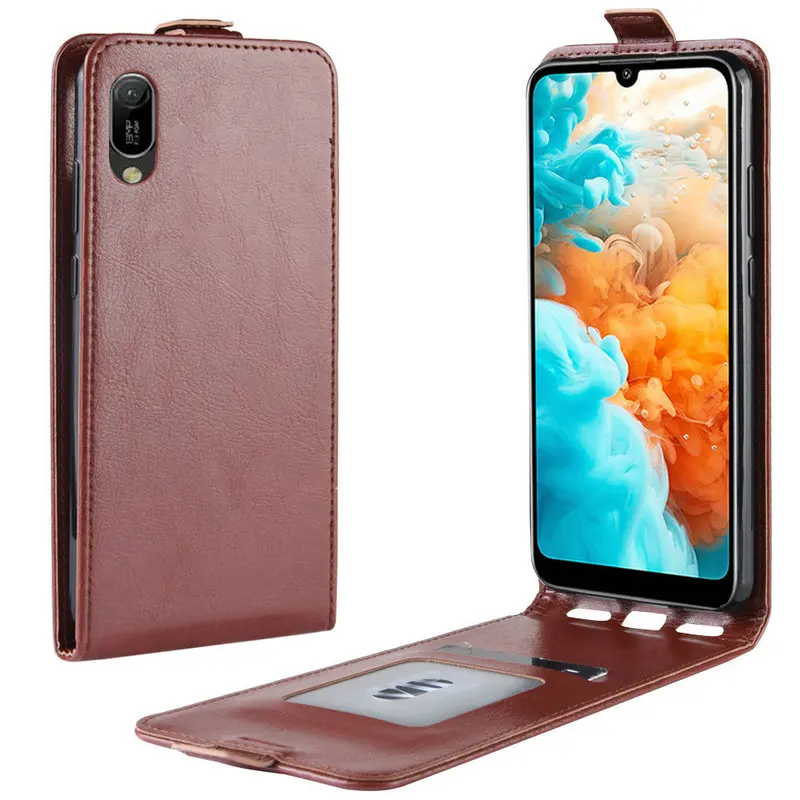 Кожаный чехол в стиле ретро для Huawei Y6 Prime 2019 Pro Honor 8A Play кожаный чехол-книжка с