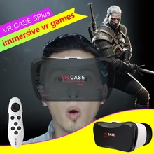 VR Virtual Reality 3D Glasses Google Cardboard VR CASE 5 Plus Pro Smart Wireless Bluetooth Mouse/Remote Control Gamepad 2