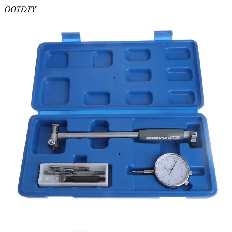 

OOTDTY Dial Bore Gauge 50-160mm Engine Cylinder Indicator Measuring Gauge 0.01mm w/ box