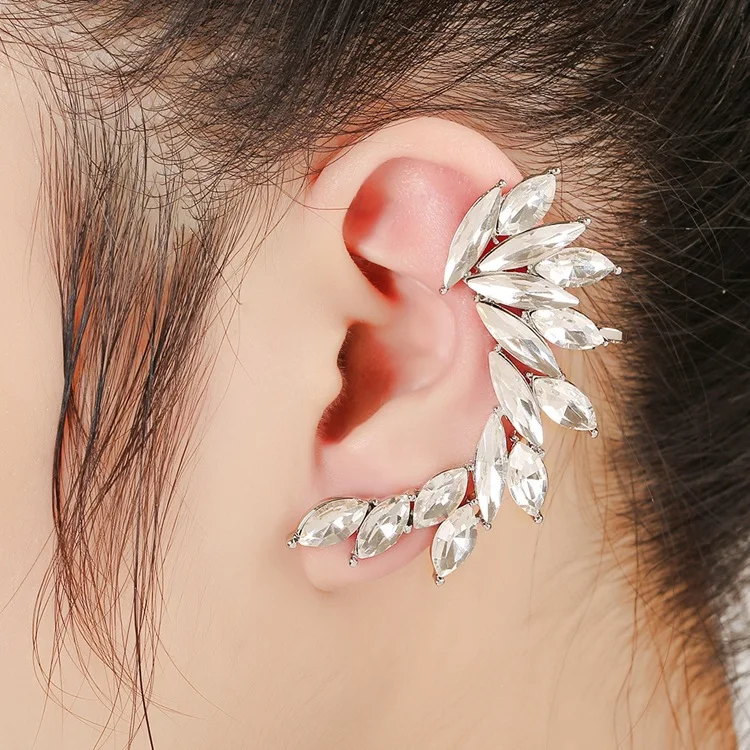 hot sale ear clip on earrings alloy zircon ear cuff ear cuff earrings
