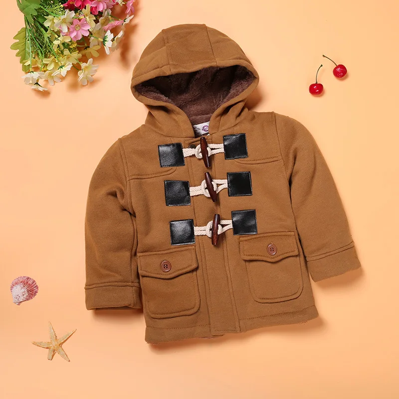 2018 Winter Outerwear For Newborn Baby Boy Clothes Cotton Hooded Coat