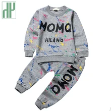 Baby Girl Clothes 2016 Spring Fashion printing graffiti Newborn baby boy clothes Set Infant Girl Long Sleeve Clothing 3-24M baby girl clothes 2016 spring fashion newborn baby girls clothes set 3 24m cotton full sleeve clothing roupa de bebes menina