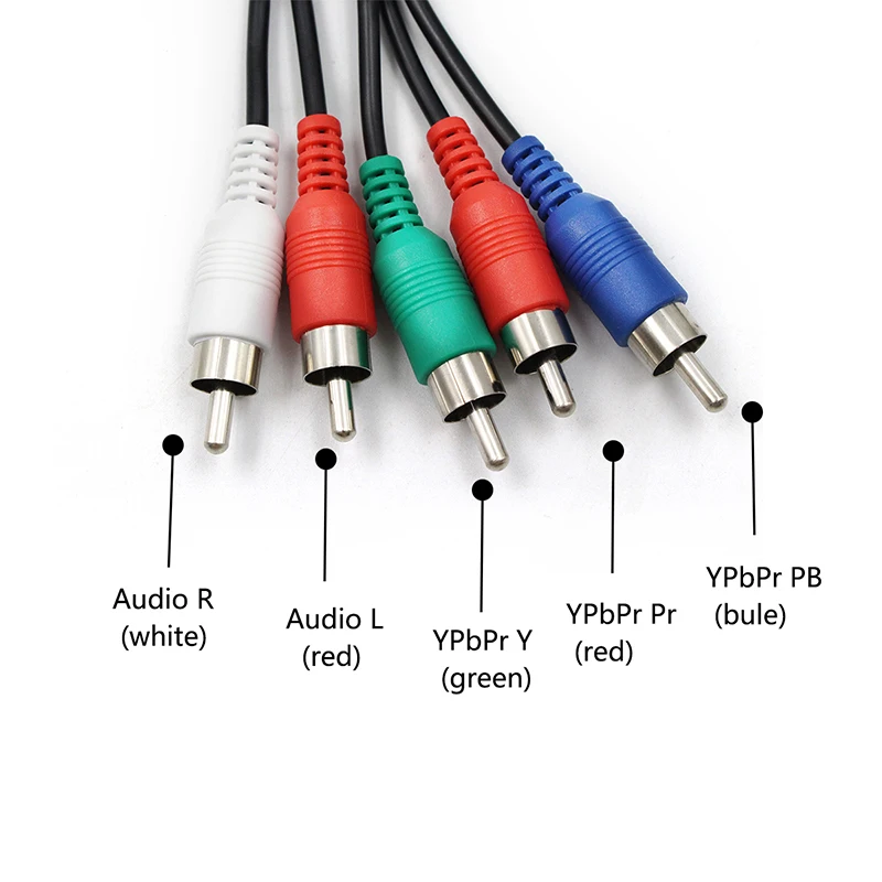  2 Pcs Hdmi a Component Ypbpr Hd Convertitore Maschio di Sincronizzazione Audio per Dvd E PS4 & Tele