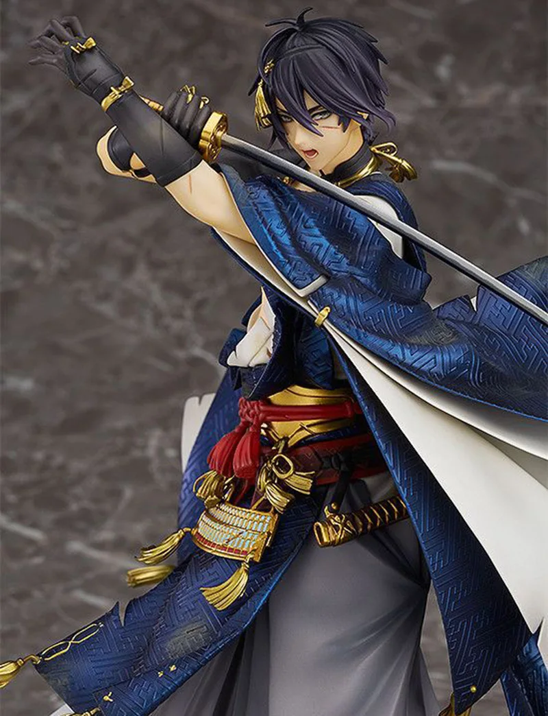 Anime Touken Ranbu Online PVC Action Figure Toys Sword Art Online Fighting Mikazuki Munechika Figuras Dolls Brinquedos 22cm  (6)