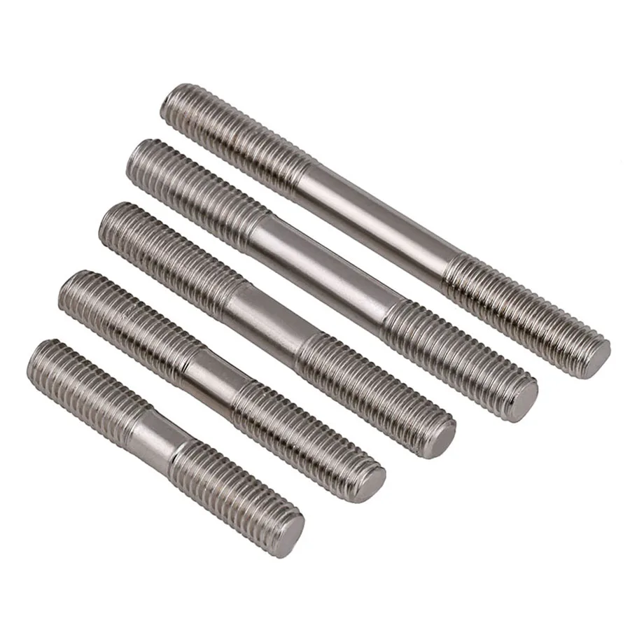 

1-10Pcs M6 M8 Metric Standard 304 Stainless Steel Stud Bolts Screw Rod Tooth Stick Double Head Stud Srod Bolt