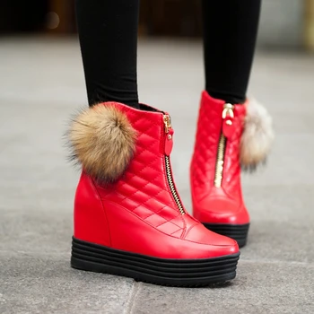 

BLXQPYT Winter Botas Mujer Shoes Women Boots Fashion Motocicleta Mulheres Martin Outono Inverno Botas De Couro Femininas 1003