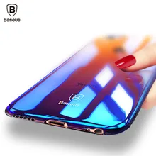Baseus Phone Case For iPhone 7 6 6s Ultra Slim Lighting Gradient Color Hard PC Case