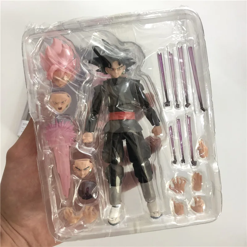 Dragon Ball Z Сон Гоку розовый черный Zamasu Joint мобильность ПВХ фигурка подвижная Коллекция Модель 14 см