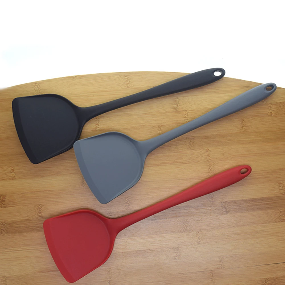  Silicone Spatula Beef Meat Egg Kitchen Scraper Wide Pizza Shovel Non-stick Turners Food Lifters Hom