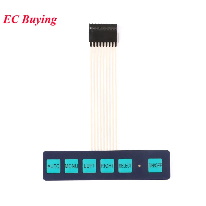 1x5 Matrix Array 5Key Membrane Schalter Tastenfeld Keyboard 1*5 Keys 40*40mm AHS