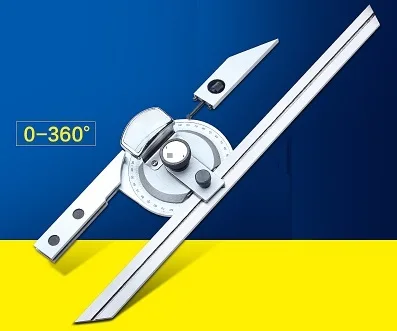 

0-360 degree universal bevel protractor test ruler protractor angle meter gauge goniasmometer