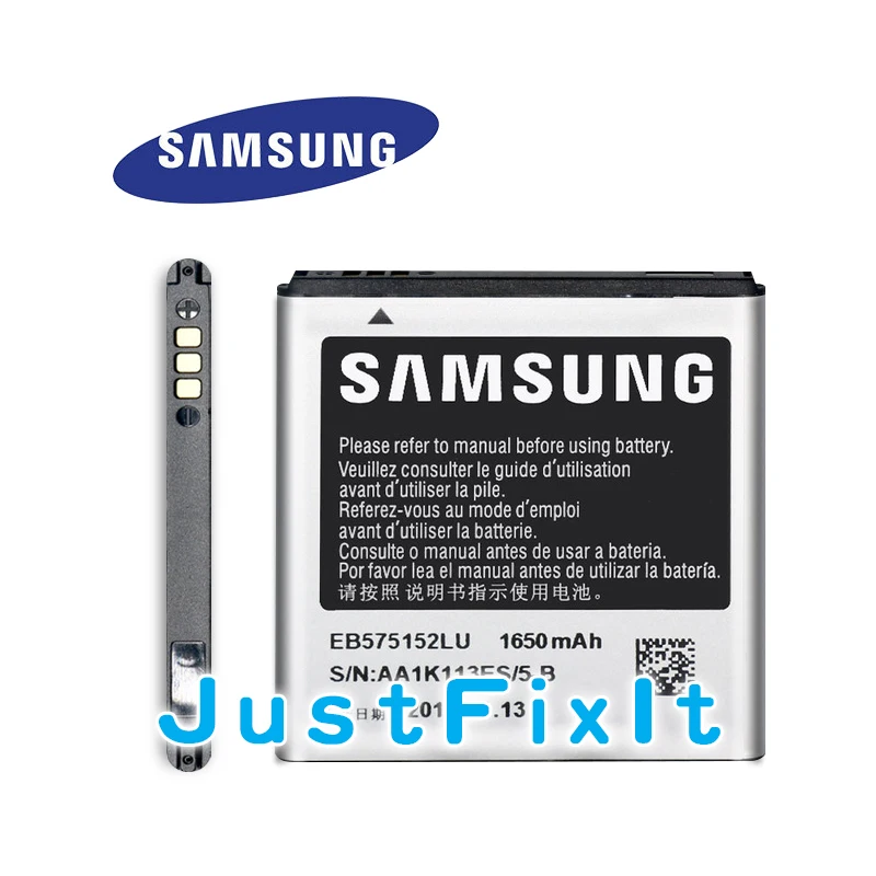Оригинальная замена Батарея EB575152LU для samsung Galaxy S I9000 i9001 I9003 I589 I8250 I919 D710 I779 i9105 1650