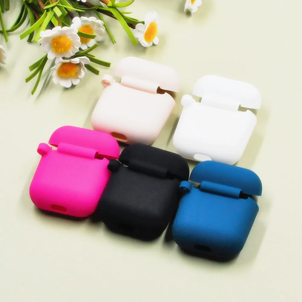 Мягкий силиконовый чехол для Airpods Air Pods противоударный защитный наушников