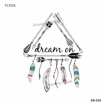 

HXMAN Arrow Temporary Tattoos Waterproof Women Fashion Fake Body Art Arm Tattoo Sticker 9.8X6cm Kids Hand Tatoo AB-016