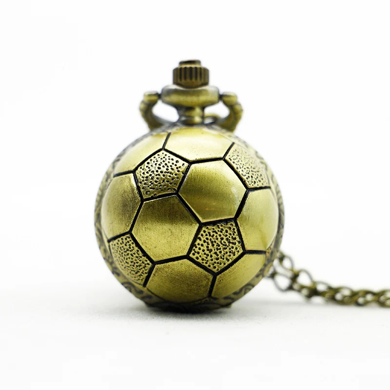 PC838-Bronze-Football-Small-Quartz-Pocket-Watch-Football-Fans-European-Football-Championship-European-Cup-Souvenir