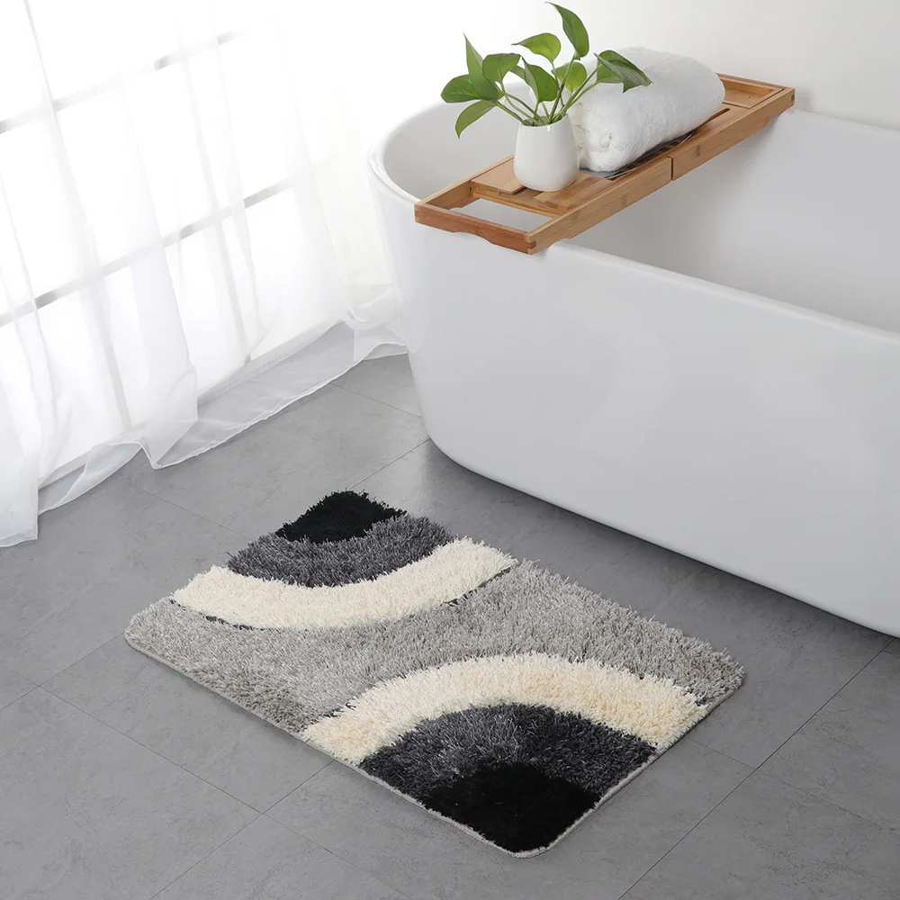 Home Floor Mats Microfiber European Tufted Carpet Household Bathroom