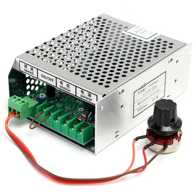 Brand New 1 Set CNC Spindle 500W Air Cooled 0.5kw Milling Motor With Spindle Speed Power Converter