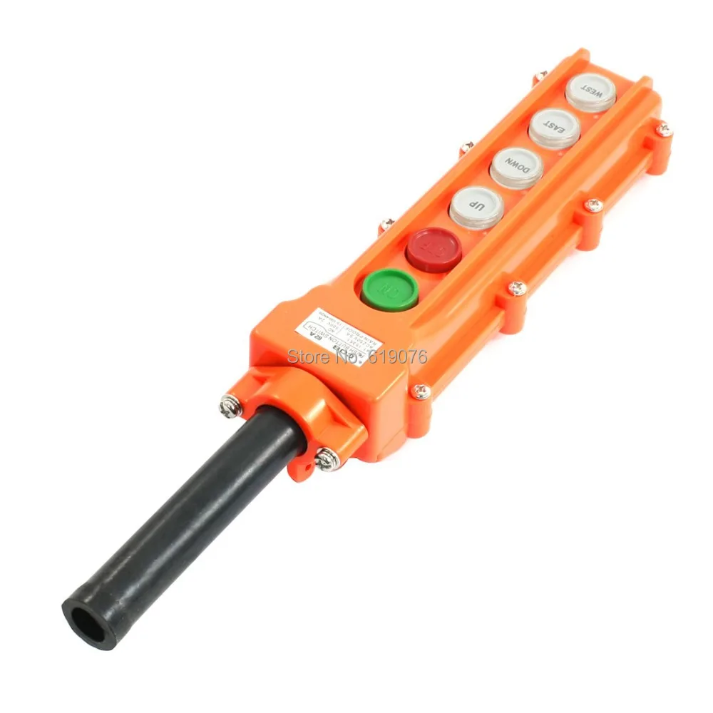 

Hoist Rainproof COB62A 4Way 6Button Pendant Control Pushbutton Switch