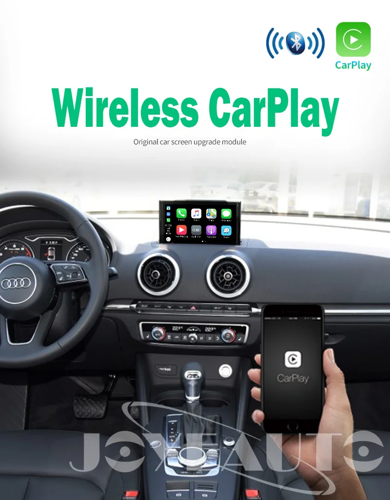 Joyeauto wifi беспроводной Apple Carplay Car Play Модифицированная A3 MMI 3g Plus 2012- для Audi Android зеркальная Поддержка камеры заднего вида