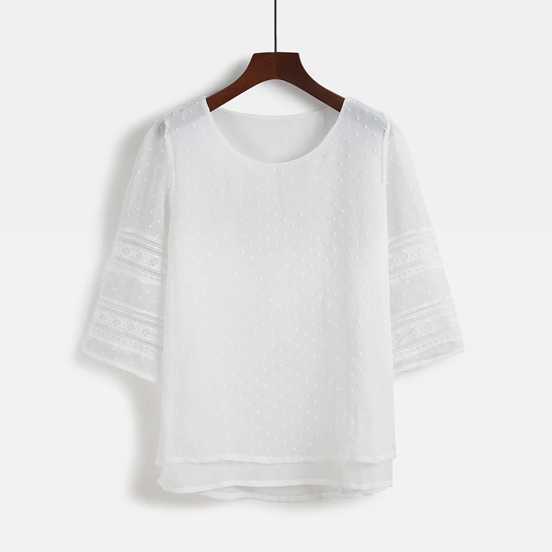 Лидер продаж 2017 элегантный плюс Размеры Весна Повседневное полые Для женщин