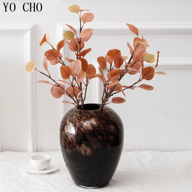 Artificial Eucalyptus Leaf Green Leaves branches Plants for Home Wedding Party Decorations Money Plant Tree (2)