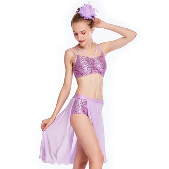 

Elegant Camisole Sequins Dance Costumes Gymnastics Skating Performance Competition Costumes