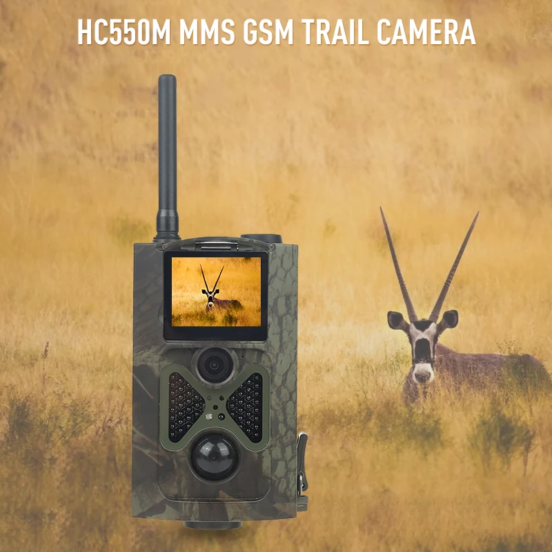 

HC550M Wild Hunting Camera Hunter Trail Trap 2G GPRS MMS SMTP/SMS 12MP 1080P thermal imager 120 Degrees Wildlife gsm Camera