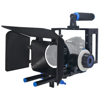 

Mcoplus Professional DSLR Rig Video Camera Stabilizer Support Cage/Matte Box/Follow Focus For Canon Nikon Sony Camera Camcorder