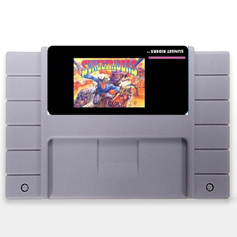 

Sunset Riders USA Version 16 bit Big 46 pins Gray Game Card For NTSC Game Player