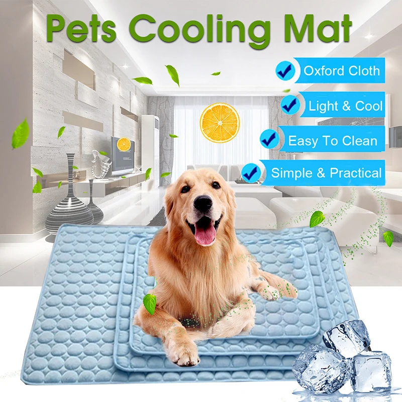 

Pet Accessories Summer Cooling Mats For Dogs Cats Pet Dog Mat Ice Pad Blanket Portable Tour Caming Sleeping Mats Dog