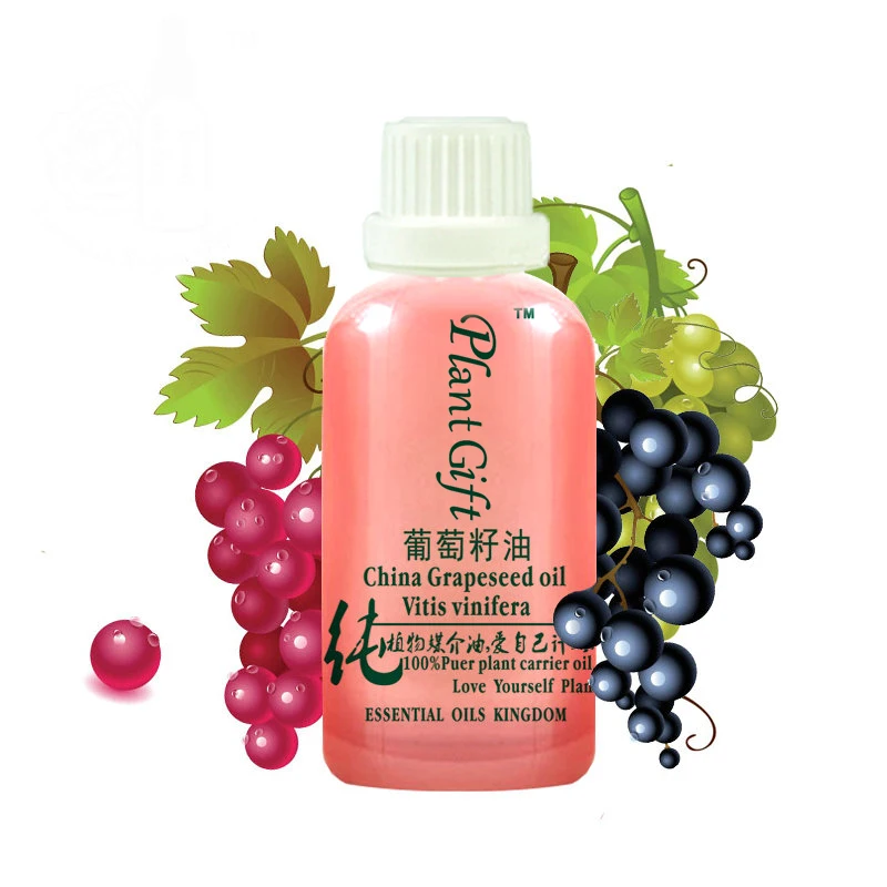 Murah Belanja gratis 100% Murni Tanaman Biji Anggur Base Oil Minyak Esensial minyak Pembawa Anggur Minyak Pijat 100 ml Untuk Kulit Kering Alami benih