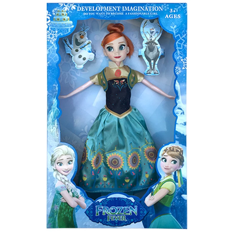 Movies TV toys hobbies Frozen plush new generation of snow Princess girl birthday gift children's toys snow romance doll