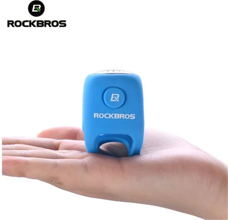 ROCKBROS 90 дБ Электрический гудок на велосипед аварийные колокольчики безопасности MTB Велоспорт Руль колокольчик силикагель кольцо аксессуары для велосипеда