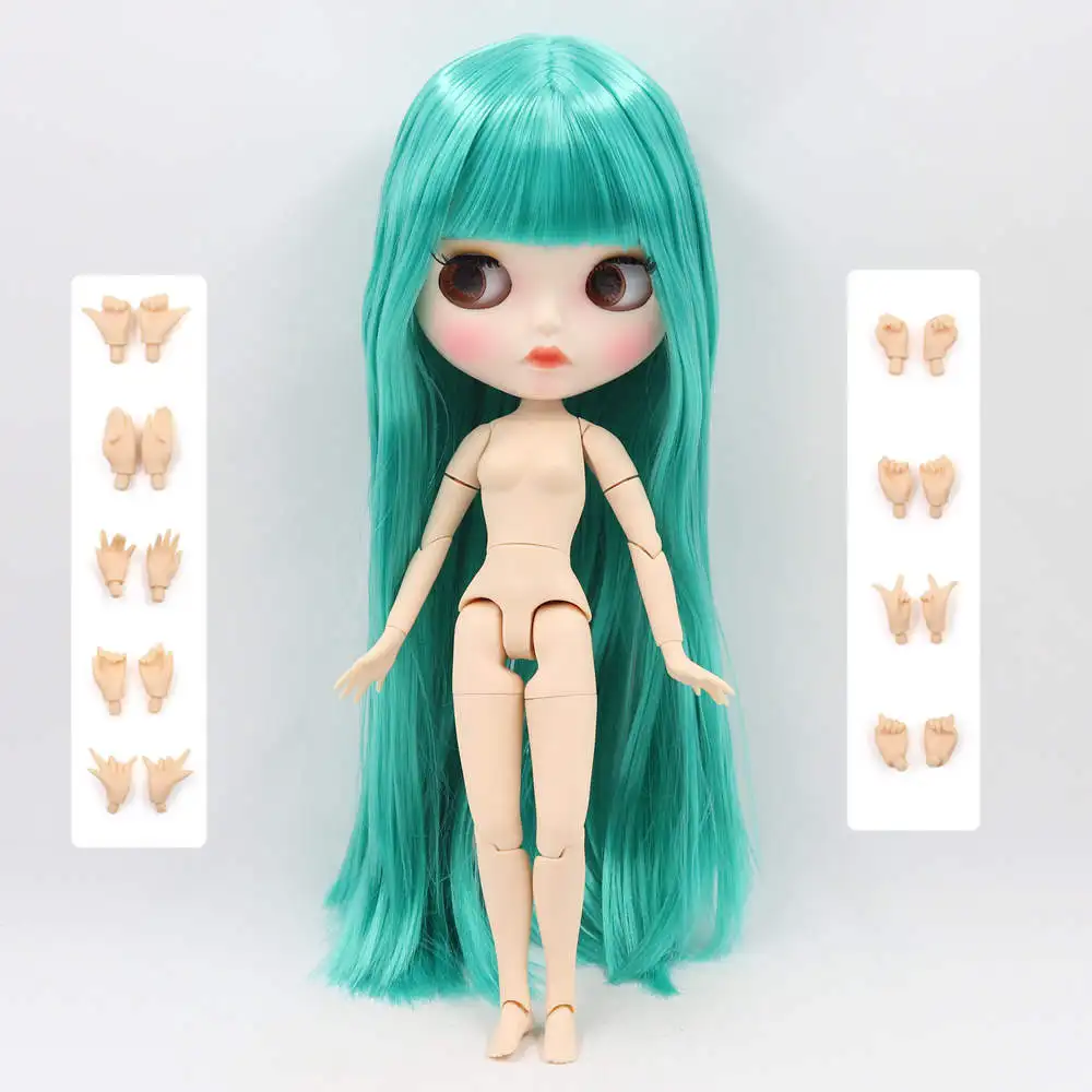 ICY Fortune Days factory blyth кукла белая кожа суставное тело новое матовое лицо зеленые мягкие прямые волосы DIY sd Подарочная игрушка - Цвет: Красный