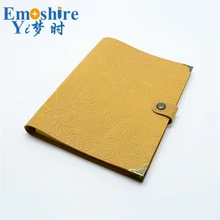 Винтаж натуральная кожаная записная книжка-календарь путешествия планировщик Журнал Повестка дня DIY пополнения Бумага школы, подарок на день рождения, N125