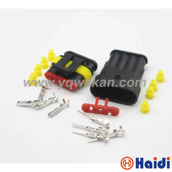 

Free shipping 5sets 4pin tyco 1.5 series auto waterproof wire male female connector 282106-1 282088-1