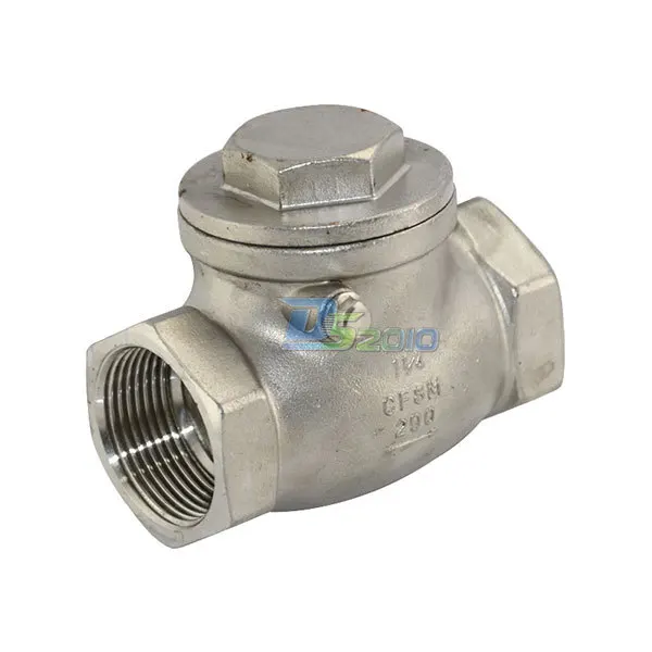 

MEGAIRON BSPT 1-1/4" DN32 PN16 CF8M Threaded Swing Check Valve 200Psi Stainless Steel SS316 Female Check Valve