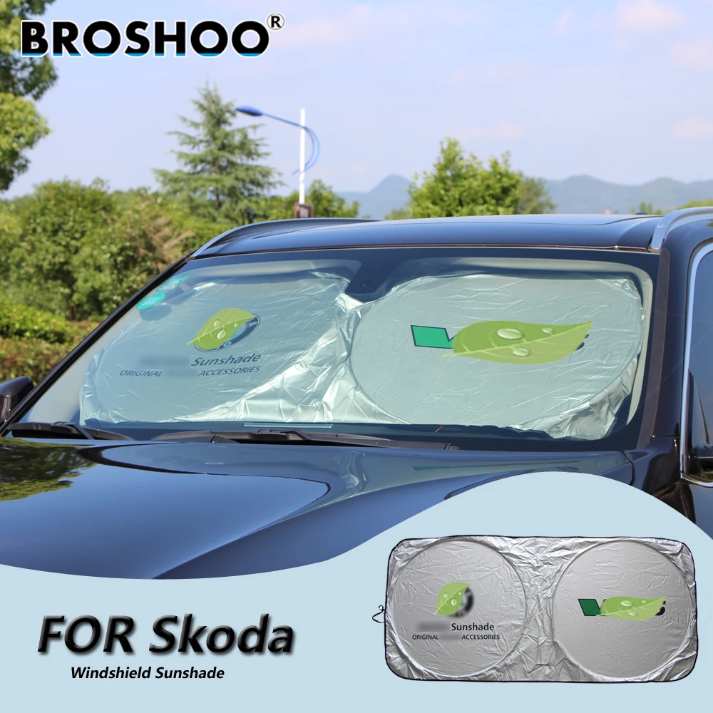 BROSHOO Car Windscreen Sunshade Front Window Sun Shade Windshield Visor