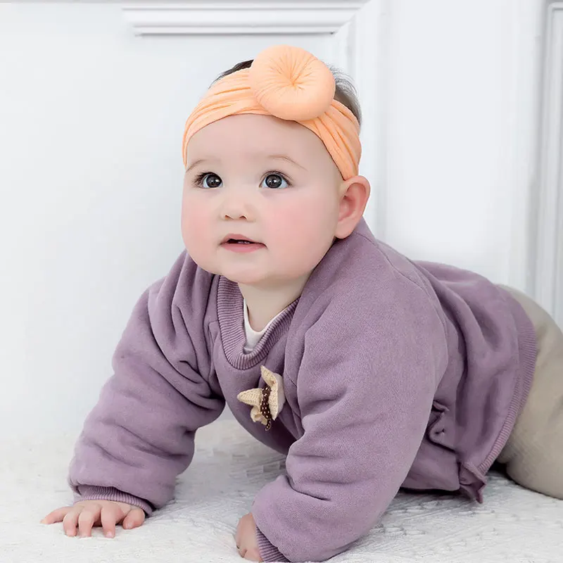 Donut Bowknot Baby Girls Headband Jacquard Fashion Headband for Girls Infant Toddler Kids Super Soft Texture Newborn Headdress1